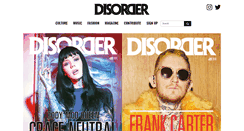 Desktop Screenshot of disordermagazine.com
