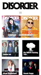 Mobile Screenshot of disordermagazine.com